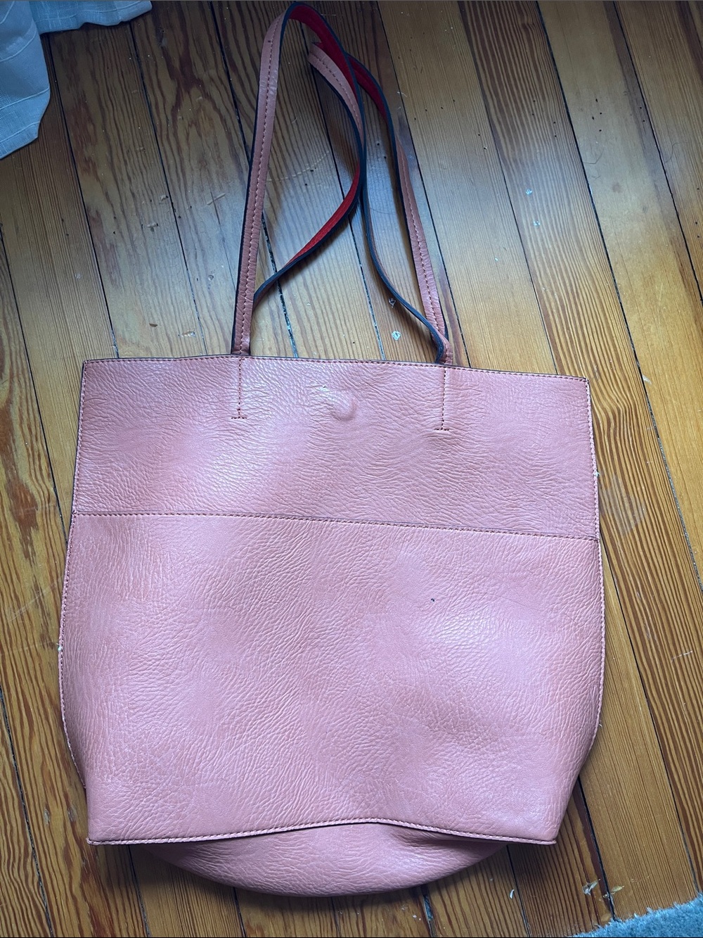 Women’s Pink Leather Tote Bag - Stylish Everyday Carry